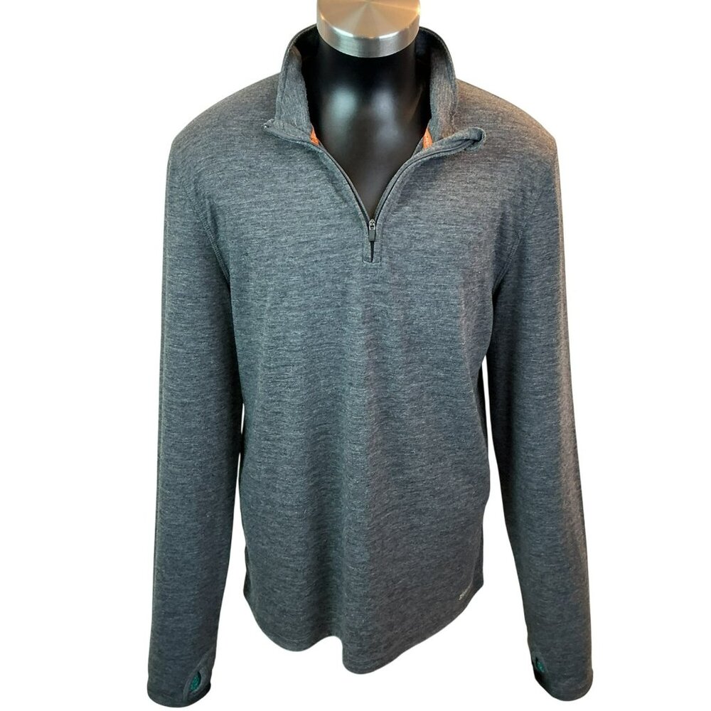 Omni-Wool 1/4 Zip Pullover XXL Gray Long Sleeve Outerwear